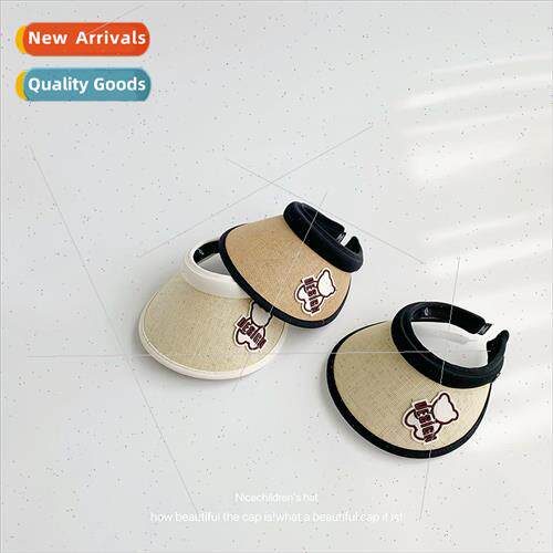 Children sun hat breathable large brim sunshade hollow top s