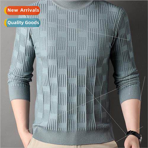 Men sweater 2023 fall winter new middle-aged men large size