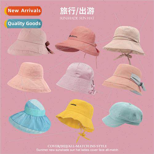Summer new sun blocking sun hat ladies face wh insKorea hat