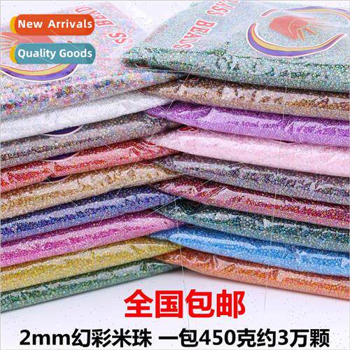 2mm colorful rice beads diy weaving bracelet necklace loose