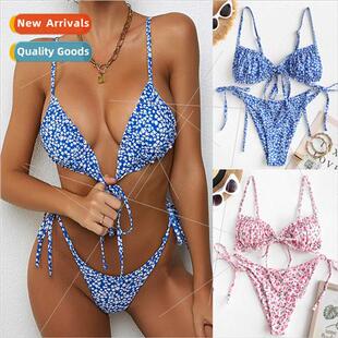 Sexy Womens New Swimwear Swimsu Europe Bikini 2021 Floral