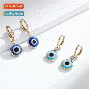 hoops earrings ins devil popular eye Europe Copper female