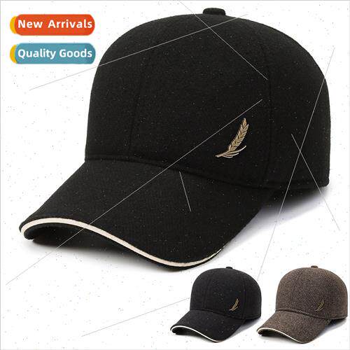 new baseball cap male warm hat men fall winter cap padded th