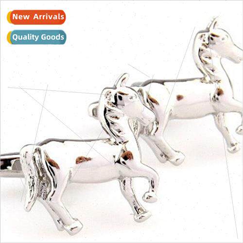 Animal Series lver Stallion Cufflinks Personalized Men s Dun