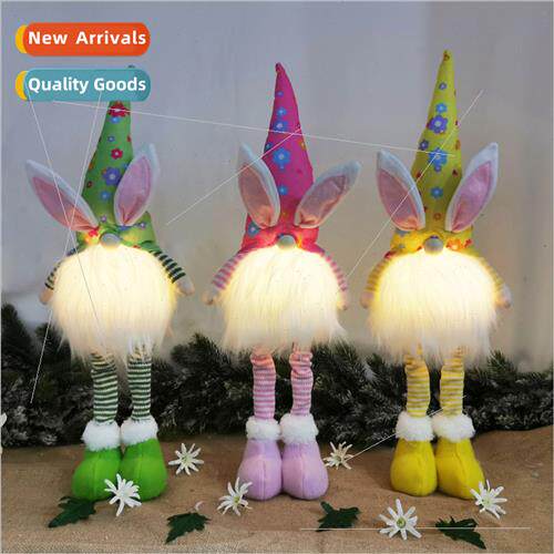 2023 Easter Party Cartoon Bunny wh ghts easter Faceless Doll