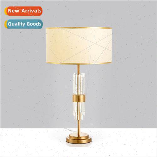 -modern minimalist glass rod crystal living room table lamp