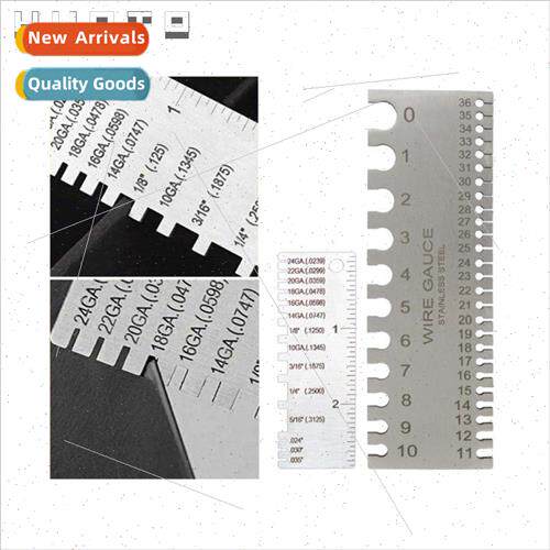 0-36 Stainless Steel American Standard Wire Gauge Sample Wel