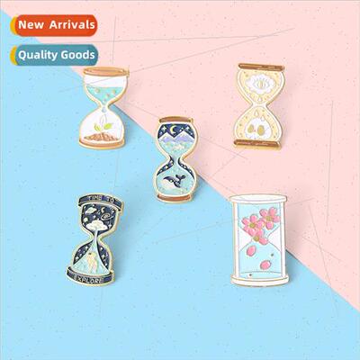 Creative hourglass brooch ins tide personaly hundred wh acce