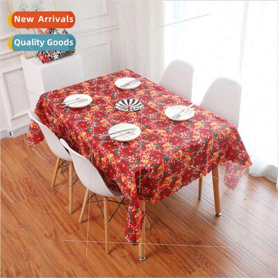 Christmas desktop decorations Fabric tablecloths table flags