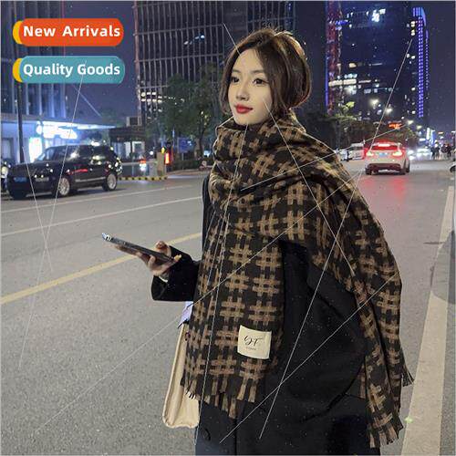 Korea  ins wind simple versatile tic-tac-toe warm thickened