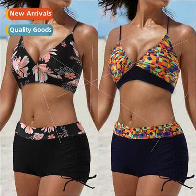 Europe new swimsu separates multi-color two-piece swimsu box
