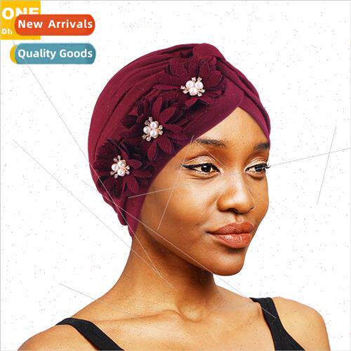 Handmade Zou Ju Flower Accessory Turban Hat Thickened Pleate
