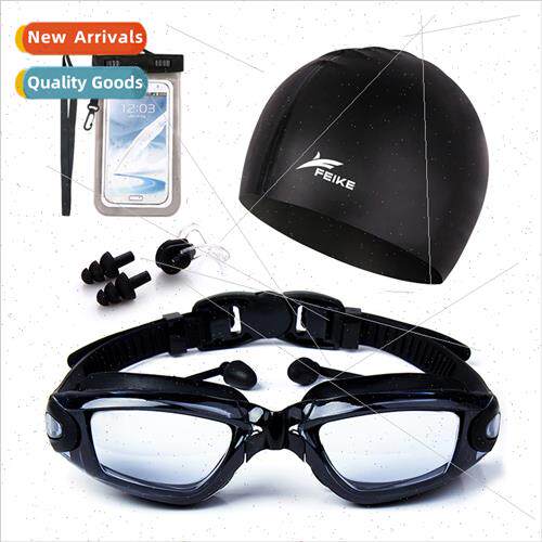 Swimming Goggles Adult Men and Women Flat Transparent Swimmi
