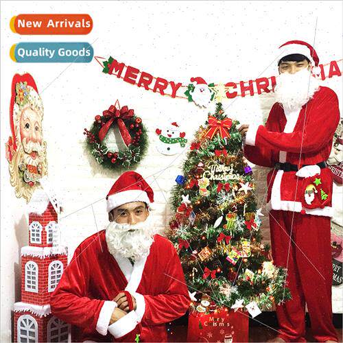 Christmas Party Dress Up Costume Adult Red No Imation Fabric
