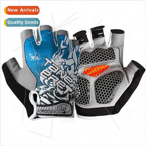 Men women cycling half-finger gloves -slip shock-absorbing f
