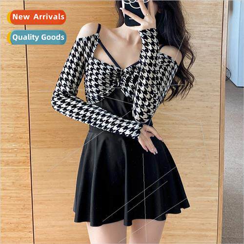 Swimsu female dress one-piece two-piece conservative belly-s