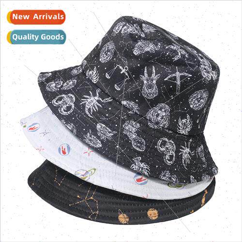 new planet starry sky constellation printing flower pot hat