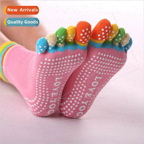 Yoga five fingers socks women cotton socks dot rubber anti-s