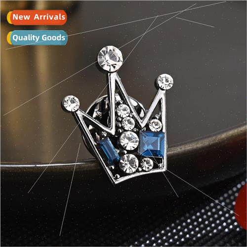 INS xury Crown Prickly Horse Pin Hundreds Zirconia Fashion C