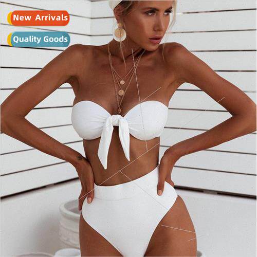 2023 Europe New Swimwear High Waisted Womens Spl Bikini Plun