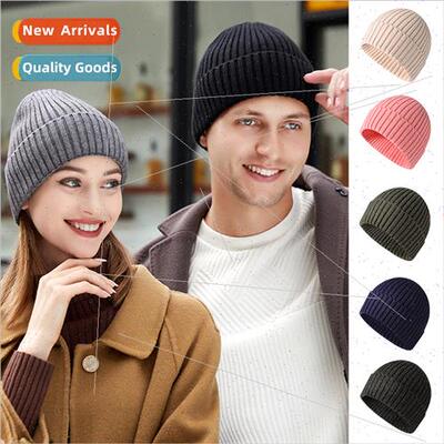 Thickened knted hat men women couple  winter warm wool cap s