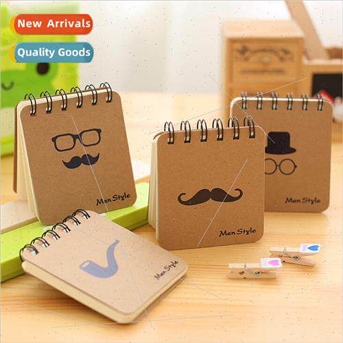 Englold man small notebook beard glasses pipe hat portable s
