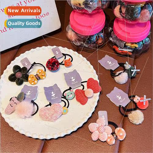 children girls baby Korea simple plush high elastic hair rop