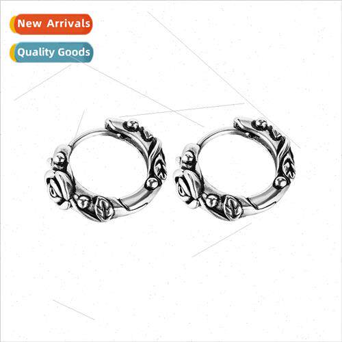 Korea Hundreds Retro Geometric Circle Earrings Set Stainless