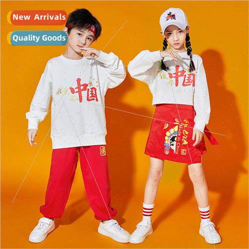 Childrens cheerleading permance unims elementary school stud