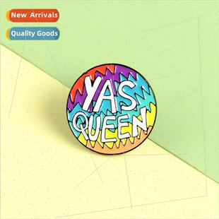 oil drop Ice Creative enamel Cartoon fire badg brooch