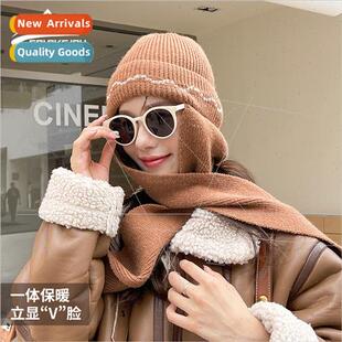 cap ladies outdoor Winter thickened knted padded windpro new