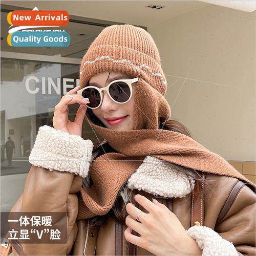Winter new knted cap ladies outdoor padded thickened windpro