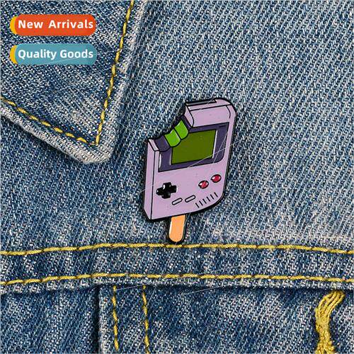 Ice lollipop Game machine oil drop brooch Creative student c