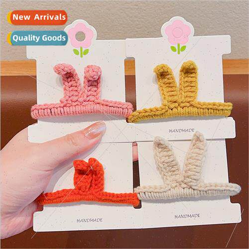 2023 new Korea  cute cartoon knted rabb handmade knted hair