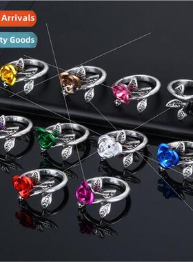 Europe Alloy HJewelry Jewelry Ladies Rose Flower Ring Exquis