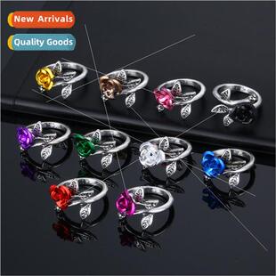 Jewelry Exquis Europe HJewelry Flower Ring Rose Alloy Ladies