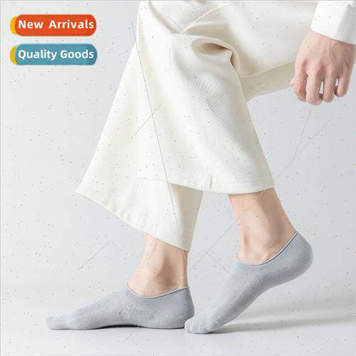 Spring Summer Cotton Men Rolled Invisible Socks Comtable Non