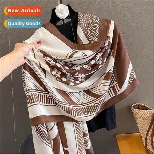 Korea  fashion cotton linen scarf female winter warm thin  n