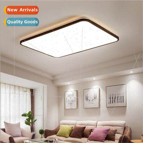 mple Europe solid wood LED ceiling light walnut color refine