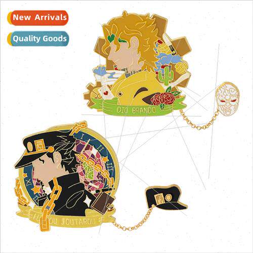 Secondary anime  JOJO Wonderful Adventure metal badge pendan