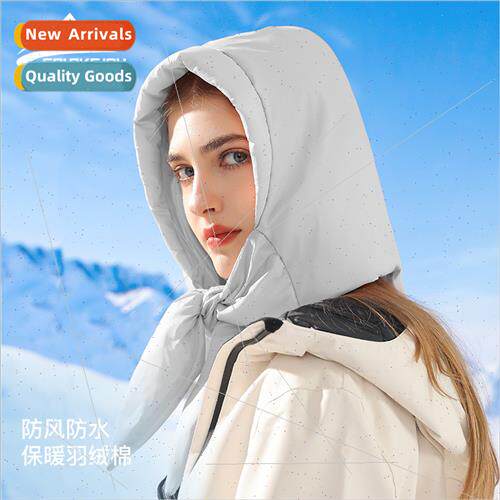 New winter warm down cap ladies outdoor windproof cold padde
