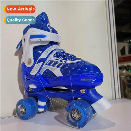 Products PU full flash double inline skates children roller