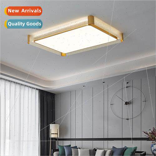 -modern simple copper living room bedroom lamp creative roun