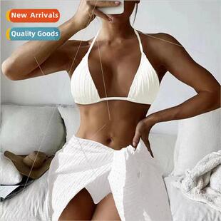 Three Piece Backless Swimsu Biki Tie Womens Sexy 2022 Europe