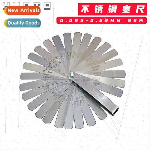 Stainless Steel Plug Ruler Gap Ruler 26pcs Plug Rulerpcs 0.0