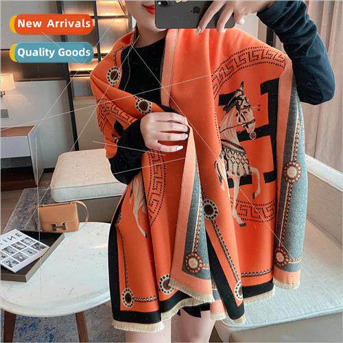 2022 new scarf female fall winter Europe Uned States Uned St