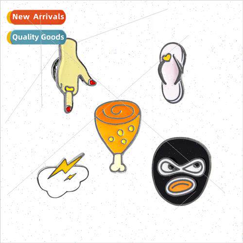 brooch children cute cartoon slippers/gesture/lightning/robb
