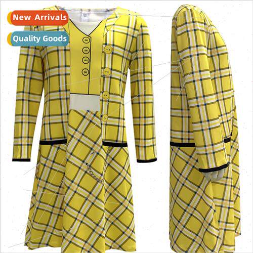 Clueless movie cos childrens yellow plaid su dress unim uniq