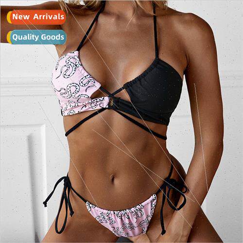 Europe Swimwear i Solid Color Spl Bikini Two Piece Su Womens