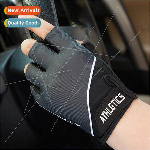 New men women cycling gloves half finger fness sports open f